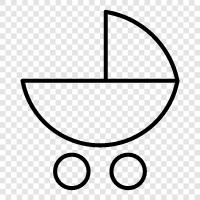 carriage, pushchair, baby carrier, travel system icon svg