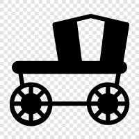 carriage, toy, play, children icon svg