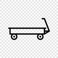 carriage, horsedrawn, freight, delivery icon svg