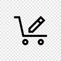 Cart Editing, Cart Management, Cart Templates, Cart Management Software icon svg