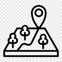 Cartography, Geography, Map icon svg