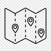 Cartography, GIS, Geographic information system, Geography icon svg