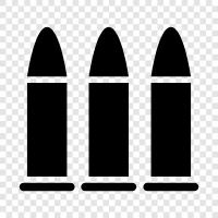 cartridge, ammunition, firearms, shooting icon svg