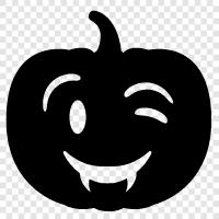 carved pumpkin, pumpkin carving, carving a pumpkin, Jacko'-lantern icon svg