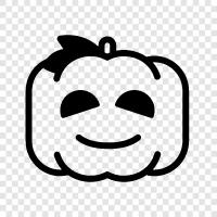 oyulmuş kabak, jacko - lantern dekorasyon, pumpkin oyma, oyma ikon svg