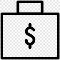 cash advance, payday loans, installment loans, Briefcase money icon svg