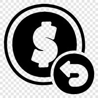 cash back, money back, returns, credit icon svg