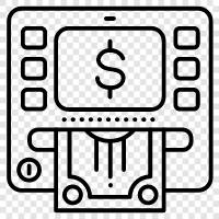 cash, withdraw, bank, account icon svg