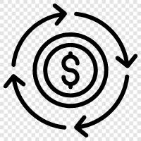 cash flow, money making ideas, ways to make money, ways to make icon svg