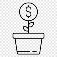 cash flow, net income, earnings, earnings per share icon svg