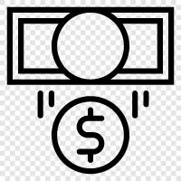 cash, withdrawals, investments, stocks icon svg