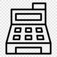 cash registers, checkstand, customer service, customer service positions icon svg