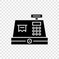 cash registers, register, register machine, business icon svg