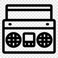 cassette player, cassette, tape, music icon svg