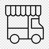 Catering, Lieferung, CateringService, Food Van symbol