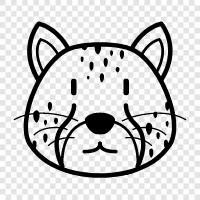 cats, animal, big, fast icon svg