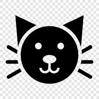 cats, felines, house cats, tabby icon svg