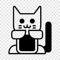 cats, cute, funny, kitty icon svg