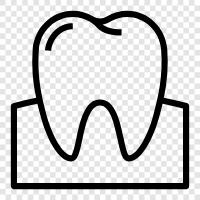 cavities, gum disease, Tooth icon svg