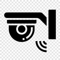 cctv, güvenlik, gözetleme, güvenlik kameraları ikon svg