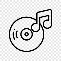 music, audio, music CD, audio CD icon svg