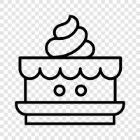 Celebration Cake, Birthday Cake, Wedding Cake, Party Cake icon svg