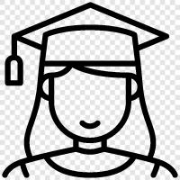 celebration, commencement, commencement speaker, graduation party icon svg