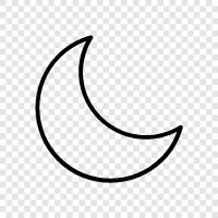 celestial body, natural satellite, rare, fascinating icon svg