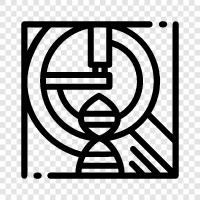 cell, DNA, genetics, proteins icon svg