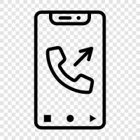 cell phone, phone call, phone number, phone service icon svg