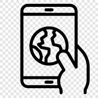 cell phone, handset, phone, iphone icon svg