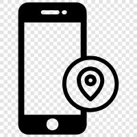 cell phone location, GPS, cell phone tracking, cell phone locator icon svg