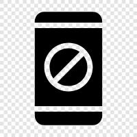 cellphone blocked, phone blocked, smartphone blocked icon svg