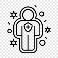 cells, diseases, disorders, immune response icon svg
