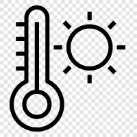 Celsius, Fahrenheit, weather, barometric pressure icon svg