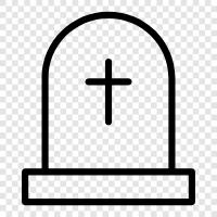 cemetery, death, burial, sepulchre icon svg