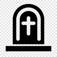 Cemetery, Cemetery Plot, Cemetery Location, Cemetery Address icon svg