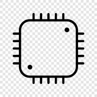 central processing unit, CPU, microprocessor, motherboard icon svg