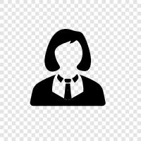 CEO, entrepreneur, businesswoman, female business owner icon svg