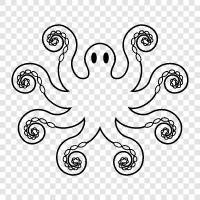 Kopffüßer, Weichtiere, wirbellose Tiere, Octopus symbol