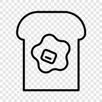 cereal, eggs, bacon, toast icon svg