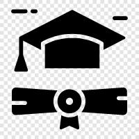 certificate, degree, transcript, diploma paper icon svg