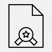 certificate, certificates, authentication, security icon svg