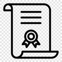 certificate, certificates, certificate authority icon svg