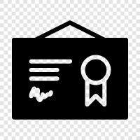 certificates, certification, verification, authentication icon svg