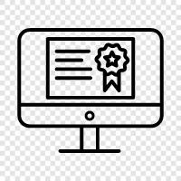 Certification, Exams, School, Education icon svg