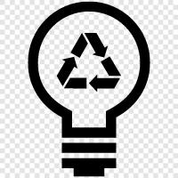 CFL, LED, light bulb, energy efficient icon svg