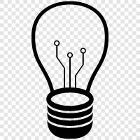 CFL, LED, Energy Saving, Compact Fluorescent Lamp icon svg