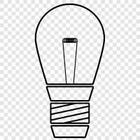 CFL, LED, Incandescent, Chandelier icon svg