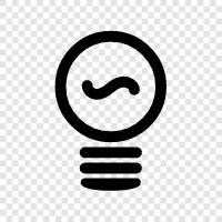 CFL, LED, halogen, incandescent icon svg